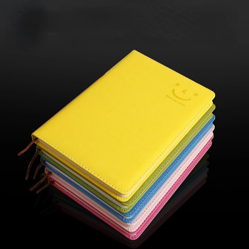 A5 Color-changing PU Notebook Business Portable Notepad Training Diary Learning Book Can Be Flipped 360°ins Accounting Gift Book