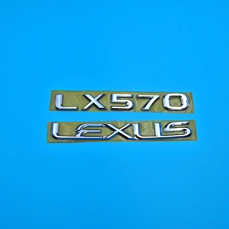 Gloss Black For LX570 Car Rear Trunk Lid LX 570 Letter Badge Emblem sport Emblem Namepalte 1x accesorios para auto Car logo