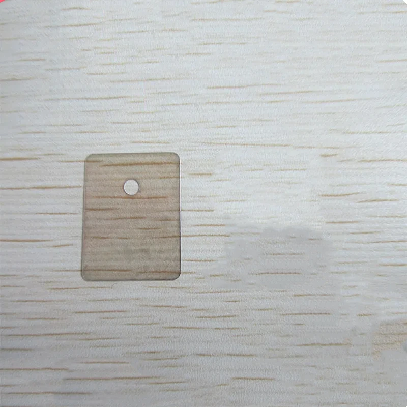 TO-3PL Perforated Mica Sheet 22 * 29 * 0.1mm Natural High-temperature Resistant Transparent Mica Sheet With/without hole