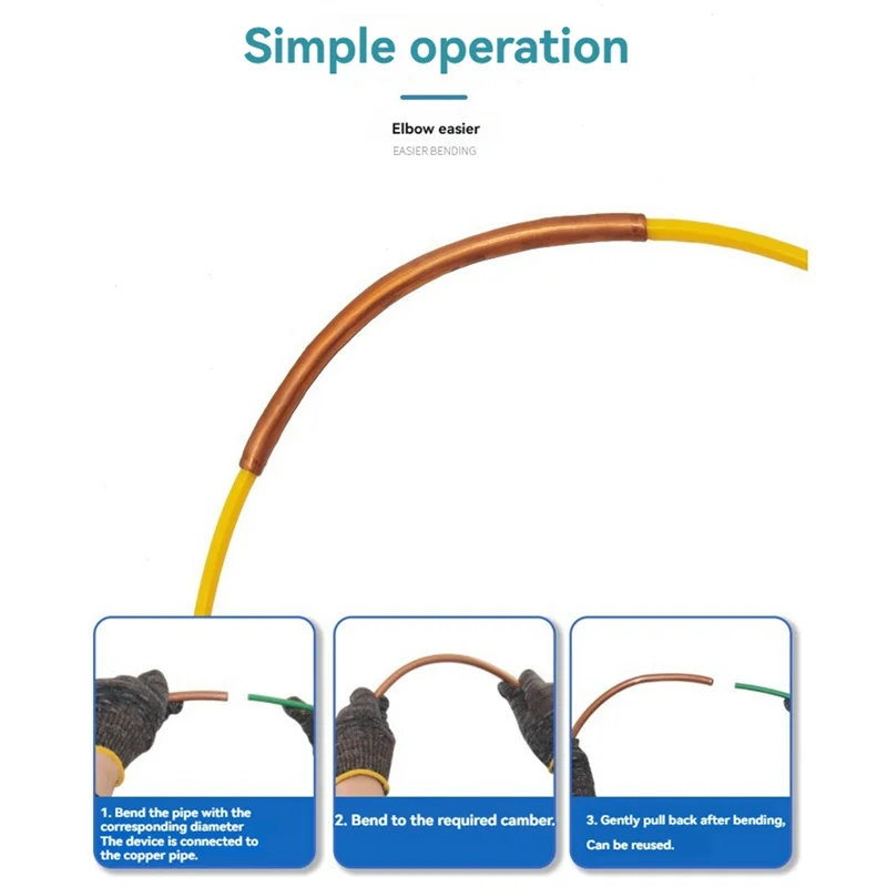 

Copper Pipe Protector AC Copper Pipe Protector Copper Tube Bending Protection Copper Tube Bender Kit For Air Conditioning