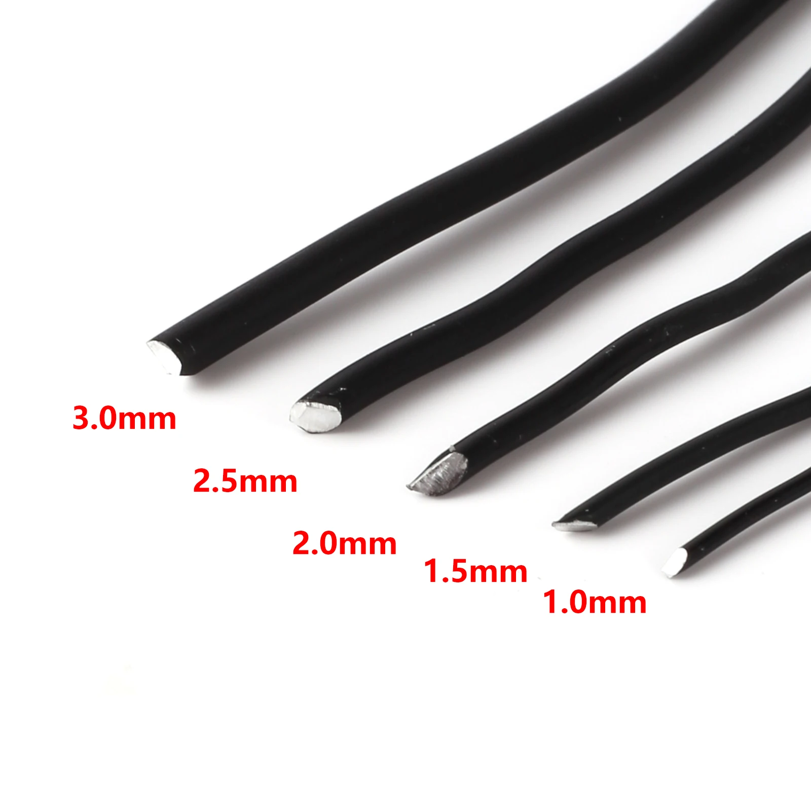 1/1.5/2/2.5/3mm Black Bonsai Wire Anodized Aluminum Bonsai Training Wire Garden DIY Tool For Plant Shapes Garden Tools Total 5m