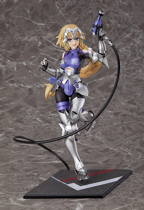 100% Original:Anime Fate/FGO Jeanne d'Arc Racing girl 24cm PVC Action Figure Anime Figure Model Toys Figure Collection Doll Gift