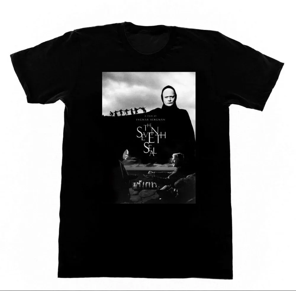 The Seventh Seal T Shirt Brand 2019 Summer Kpop Fashion Short Sleeve Casually Crew Neck Basic New Printing Casual Tops Shirt