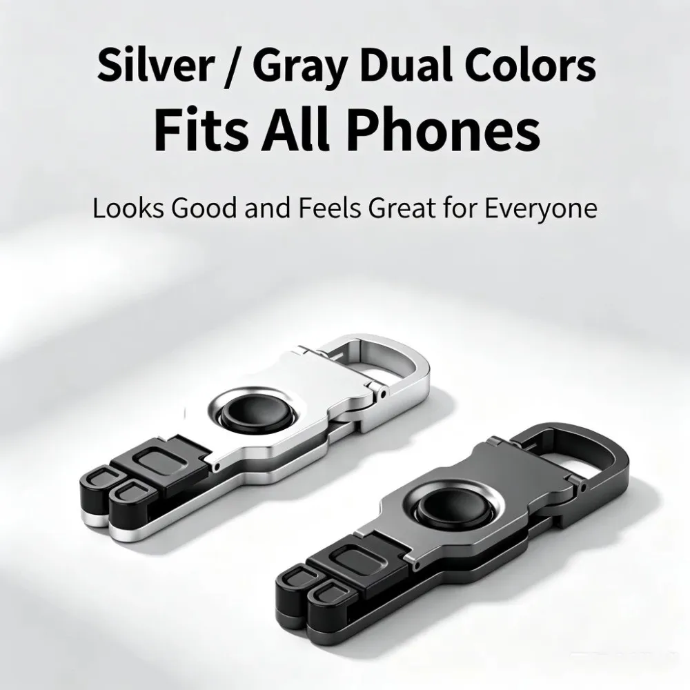Metal Fidget Spinner Fidget Spinner Phone Stand Adjustable Foldable Cell Phone Holder 3 In 1 Mini Desktop Mobile Phone Holder