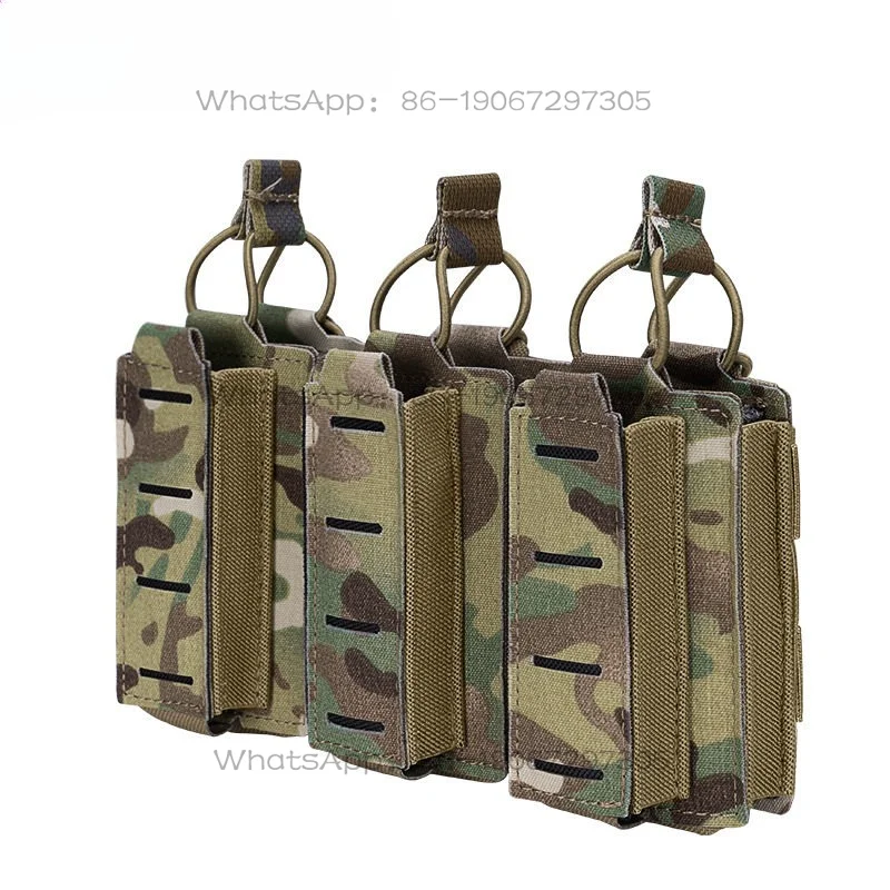 

Подходит для использования на открытом воздухе: военный жилет с тремя подсумками для магазинов 5.56/9 мм, параллельный чехол для магазинов типа «мать-и-дитя»