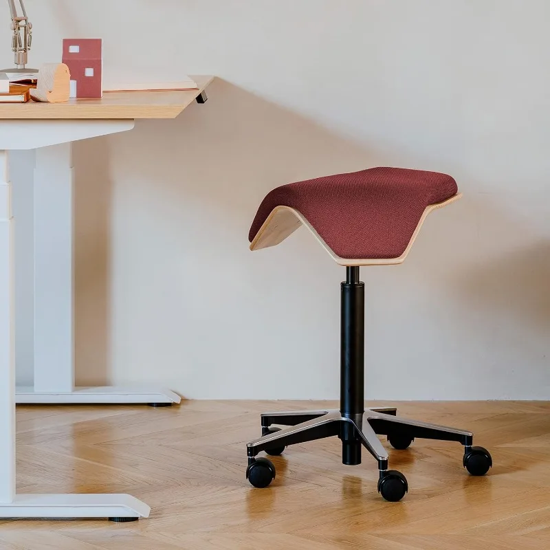 Tabouret roulant ergonomique pour une posture saine et un style durable, tabouret réglable recommandé avec cadre en contreplaqué bouleau