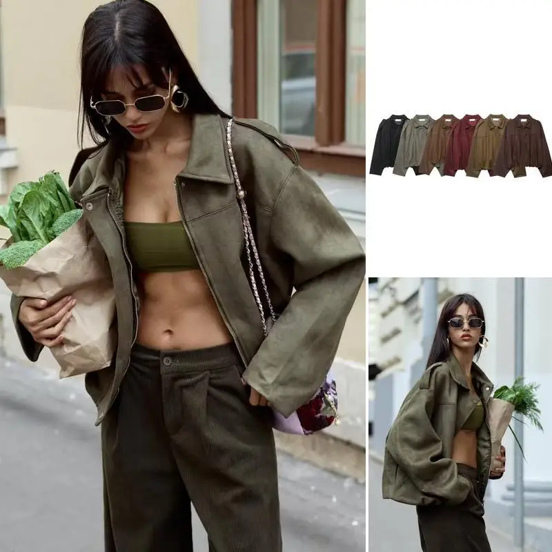 

Early Autumn Pilot Jaet Coat Suede Effect with Conced Fastening And Door Button Closure Women's ort Outerwear Coat