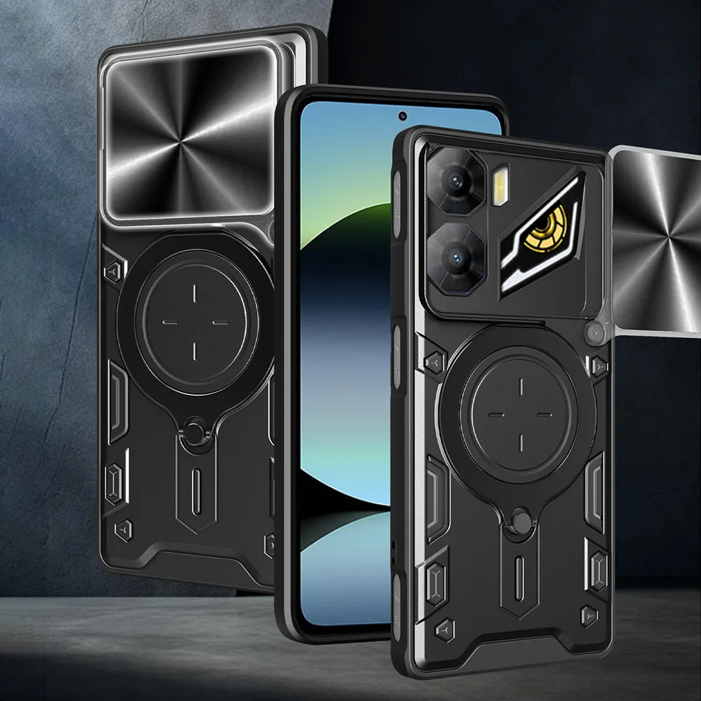 

For ZTE Nubia Neo 3 Case Magnetic Ring Stand Slide Camera Protection Phone Cover Funda for ZTE Nubia Neo3 Capa
