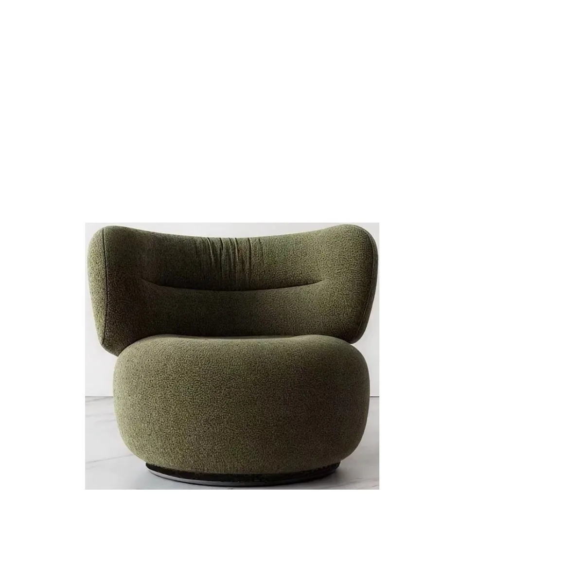 Strawberry single chair can rotate 360 degrees Small apartment leisure living room wrapping sofa chair