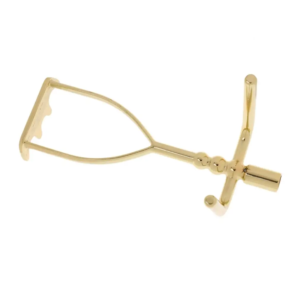 Spider Rest Head Gold Plated Metal Snooker Cue Bridge Billiards Accessory for Home Pool Club Use