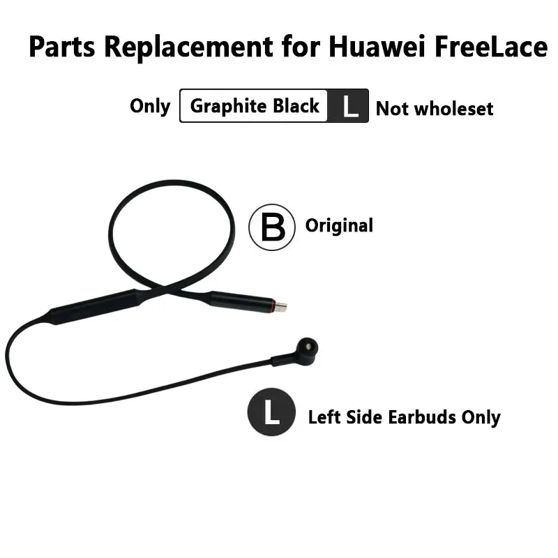 Original Left or Right Parts For HUAWEI FreeLace Wireless Neckband Headphones Lost Replacement Split Single Parts Earphone