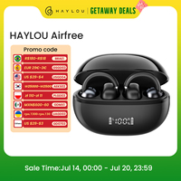 HAYLOU AirFree Ear Clip Earphones Bluetooth 5.4 Wireless Earbuds Dual-mic AI Noise Reduction Sports Headphones Smart LED Display