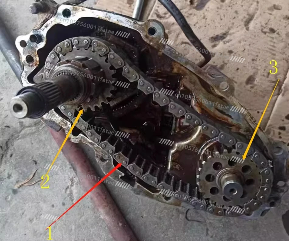 Transfer Box Chain, Active Sprocket, Passive Sprocket, Four-wheel Drive Chain