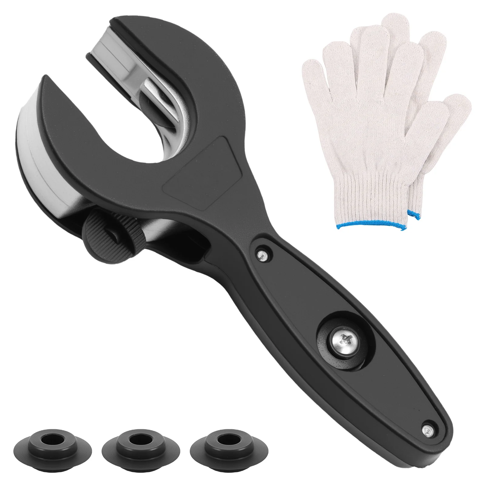 

Труборез с храповым механизмом, труборез с храповым механизмом из алюминиевого сплава с 3 сменными лезвиями, комплект резцов для медных труб для автомобиля и трубопровода