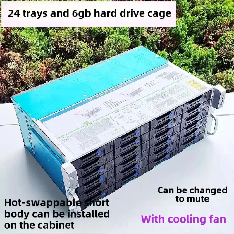 90% New 12-24 Disk Slots, 3.5-inch, 6-12GB Hard Drive Cage Storage, Synology Hot Swappable NAS Chassis