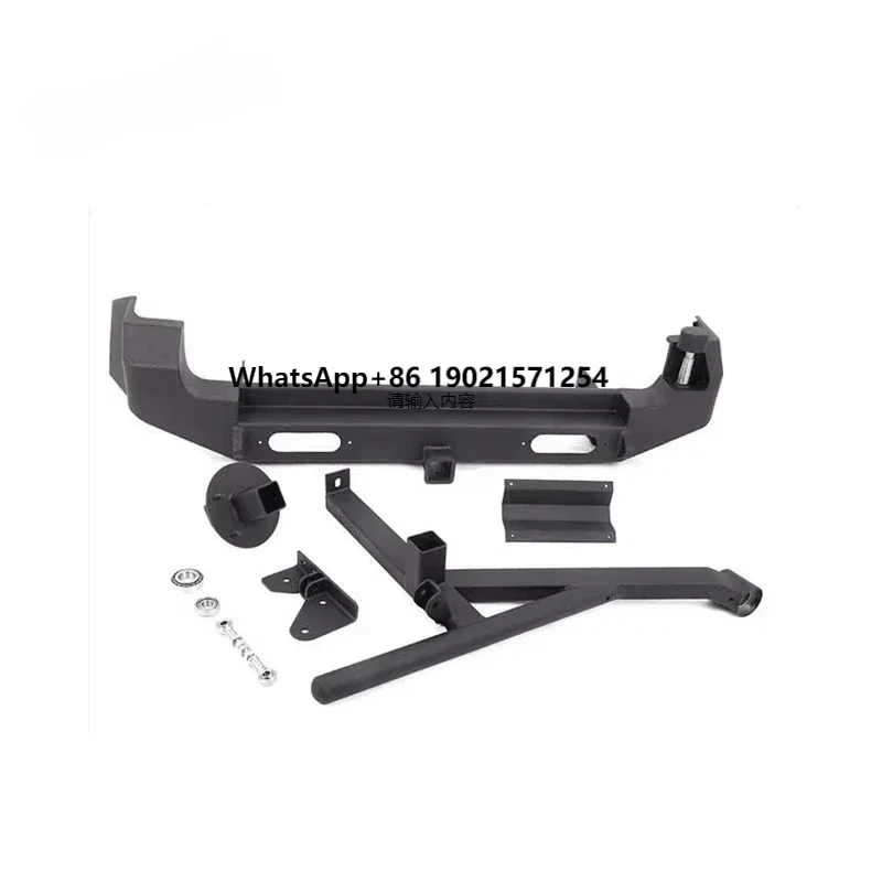 

Black Steel Rear Bumper with Tire Carrier for Suzuki Jimny 1998+ Bumper Guard Bar JB43 JB74