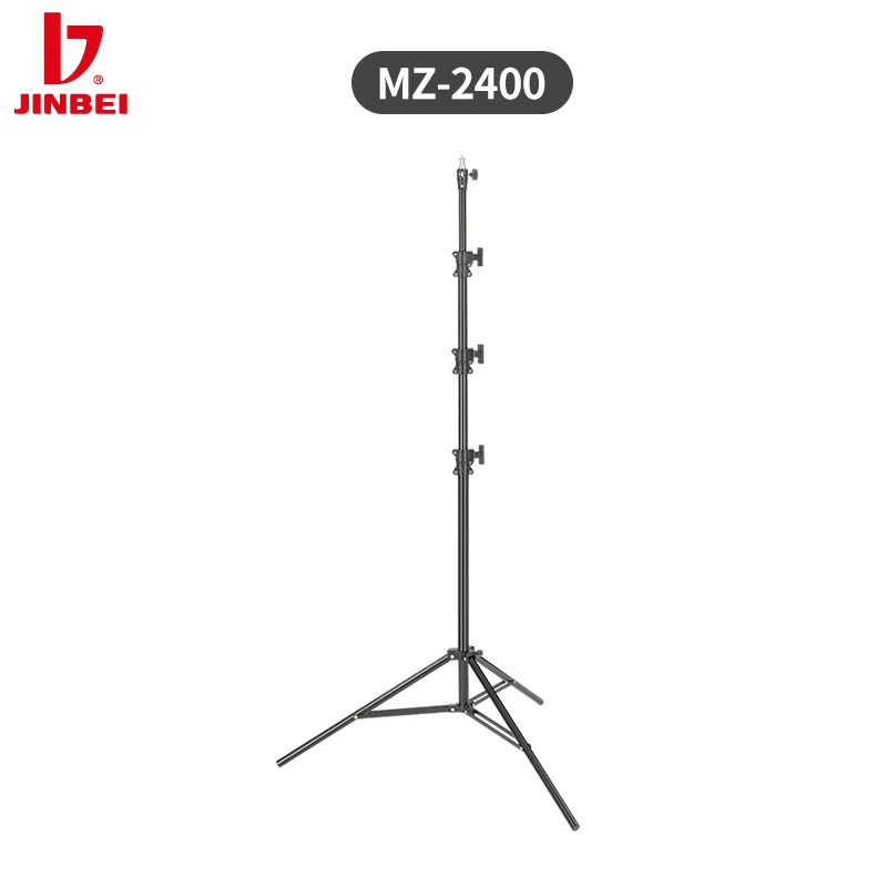 

JINBEI MZ-2400FP Air Cushion Aluminum Photography Light Stand Professional Tripod Studio Light Stand