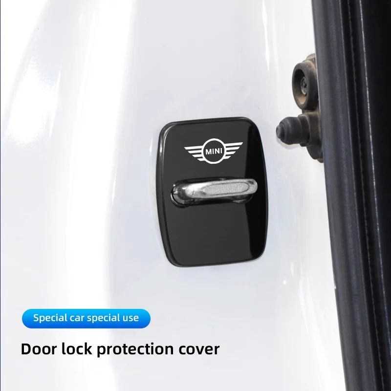 

4 шт. защитные накладки на замки дверей автомобиля из цинкового сплава для MINI JCW Cabrio Cooper Countryman Aceman Clubman Coupe Paceman