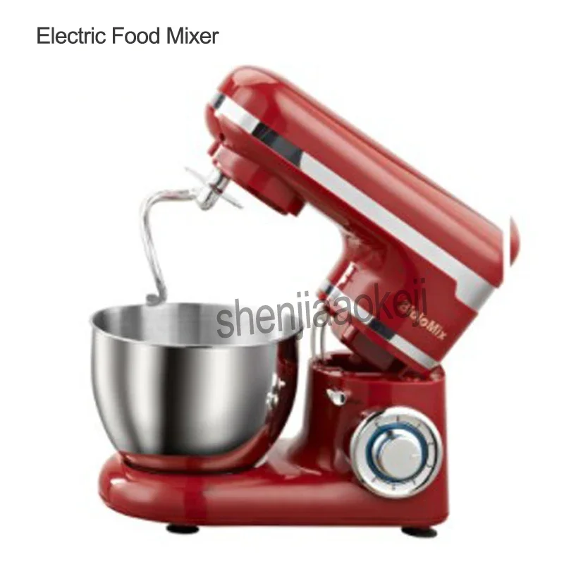 Stainless Steel 6-speed Household Electric Food Stand Mixer Egg Whisk Dough Cream Blender Kitchen Appliance 5L 600W  110-220V