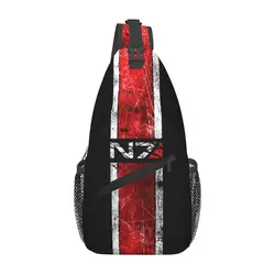 Mass Effect-N7 Sling Backpack Sling Bag Hiking Travel Chest Bag Daypack Men'S Fashion Crossbody Backpack Shoulder Bag Pouch