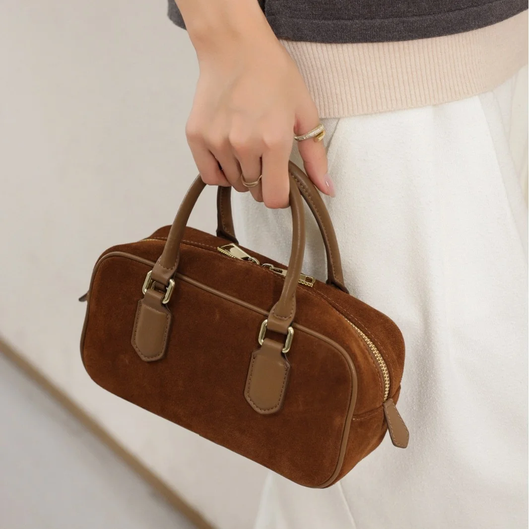 

Women's Casual Large Capacity Retro Bag Ladies Cow Genuine Leather Shoulder Bags Female Fashion Trend Soft Cowhide Handbags Lady