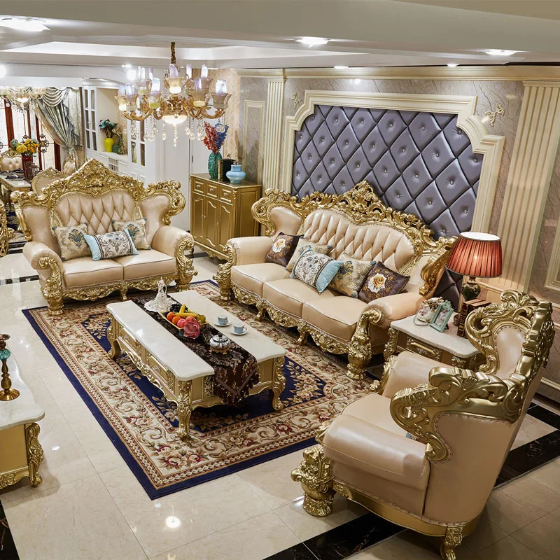 

Customizable European leather sofa