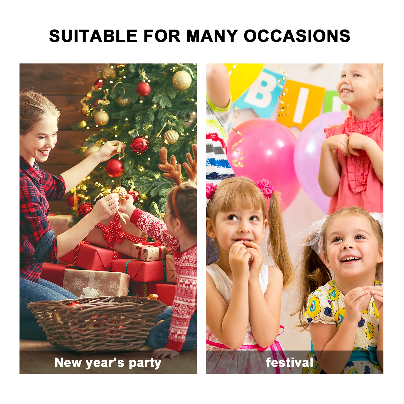 

1 Pair Fan Shape Tassel Hair Clip New Year Party Headdress Lightweight Cloth Hair Pin Durable Retro Decoration Tassels