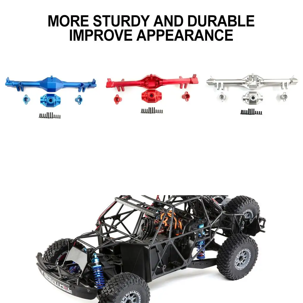 Rcgofollow 1/10 liga de alumínio atualização do eixo traseiro habitação rc eixo traseiro habitação para losi baja rey 4wd rc peça do carro