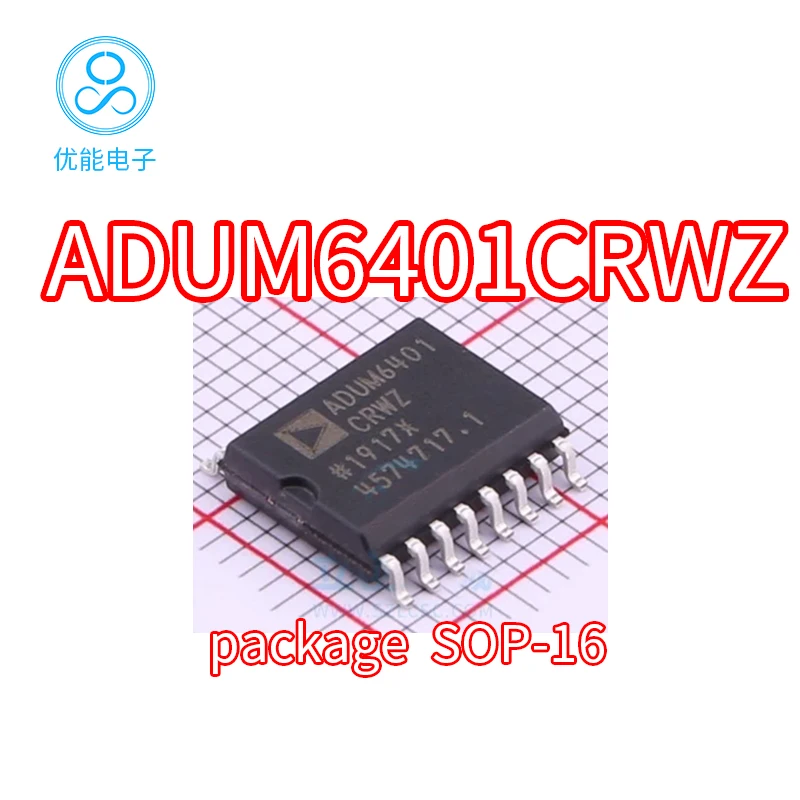 

Imported ADUM6401CRWZ package SOP16 pin digital isolator chip chip ADUM6401CRW