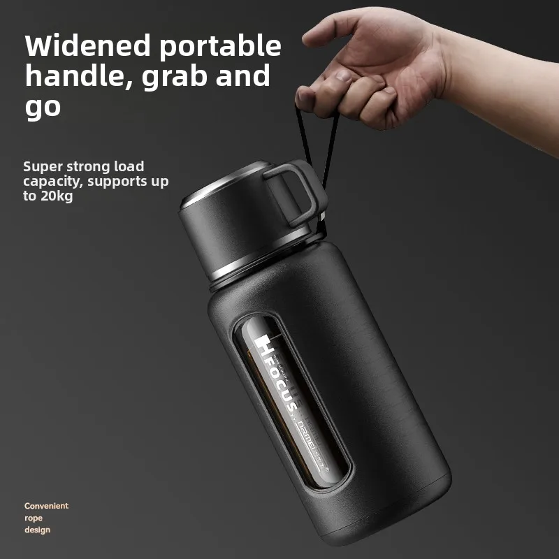 

Large Capaci Explosion-Proof Glass Cup High-Temperature Resistant Tea Brewing Cup for Men Summer 2000ml 000ml Big Size Wat...