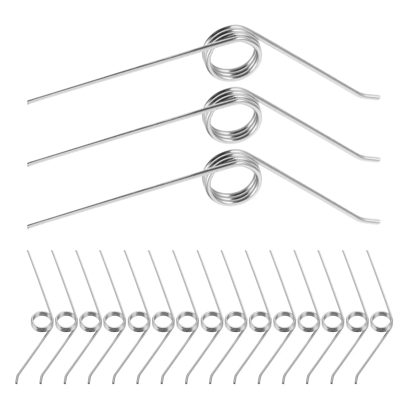 24Pcs Wear Resistant Torsion Springs for Trash Can Lids Tight Seal Lid Return Springs Compatible with Multiple Garbage Bin