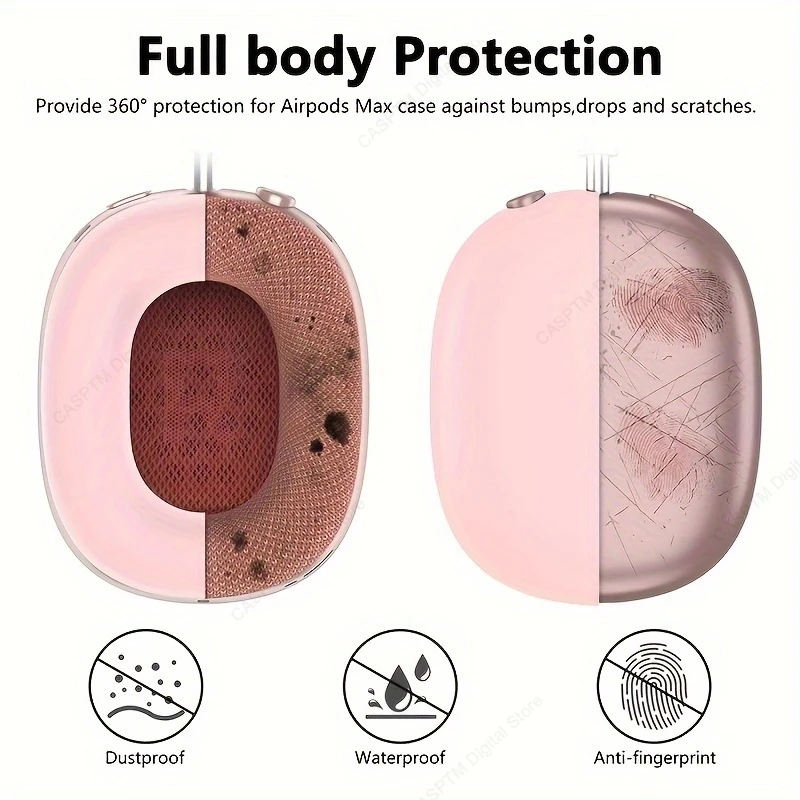 3 in 1 Cover For AirPods Max Case TPU Wireless Headphones Shockproof Cases For Apple AirPods Max Protective Coque For AirPod Max