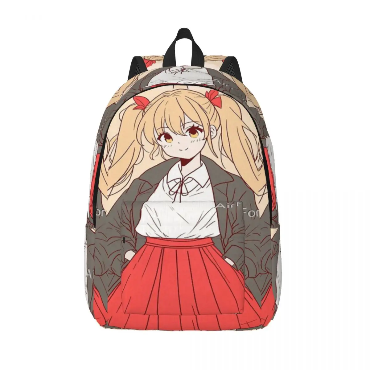 

Chill Anime Waifu Красивая девушка с двойными хвостиками Простой и стильный рюкзак Холщовый рюкзак Мужской рюкзак