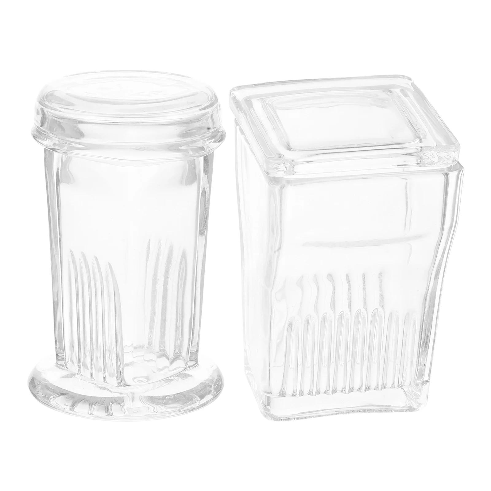 2 Pcs Mini Cups Glass Staining Jar Ton Bucket Wrench Laboratory Glassware Transparent Slide