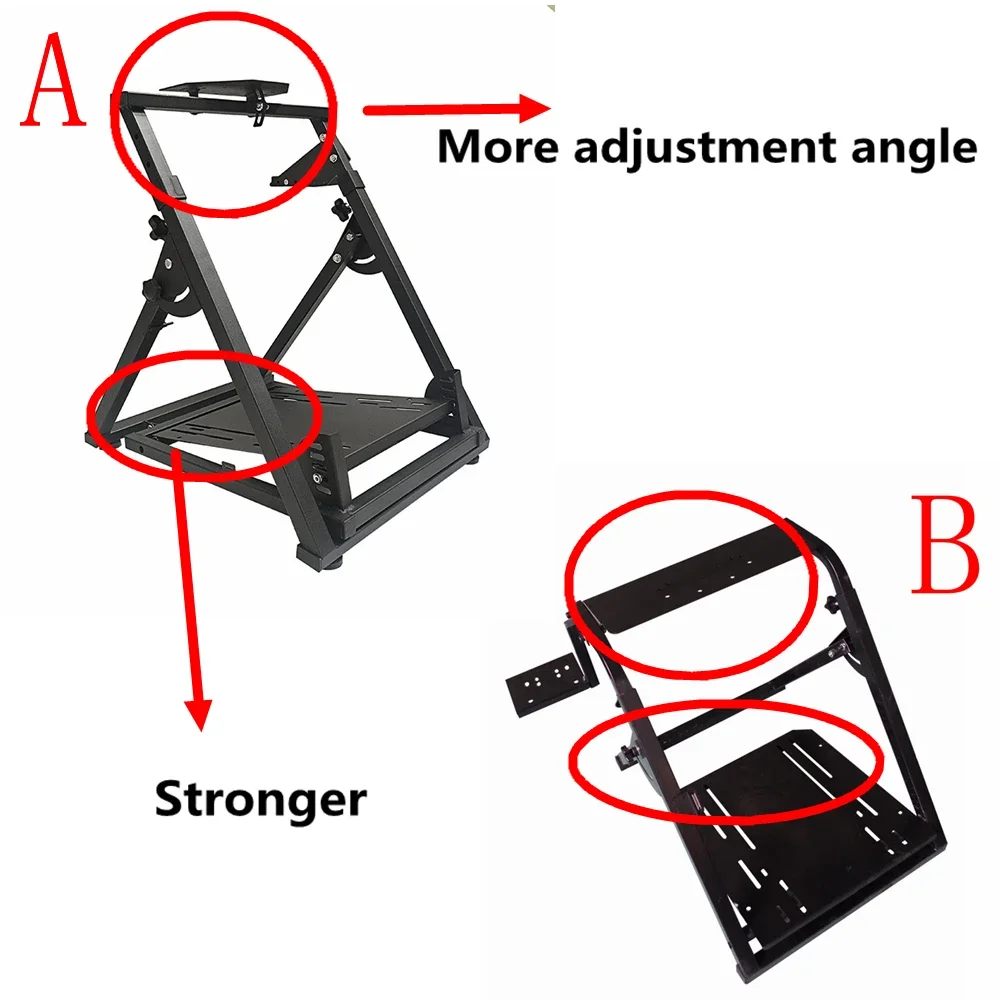 Racing wheel stand for the game G29 G92 T300RS T150 PS4 double-post folding stand