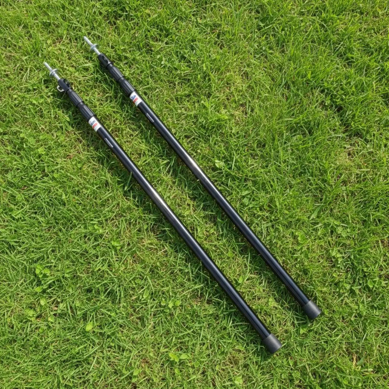 Camping Telescopic Pole for Tarp Tent 95-280cm Twist Lock Aluminum Alloy Portable Canopy Pole with Steel Tip
