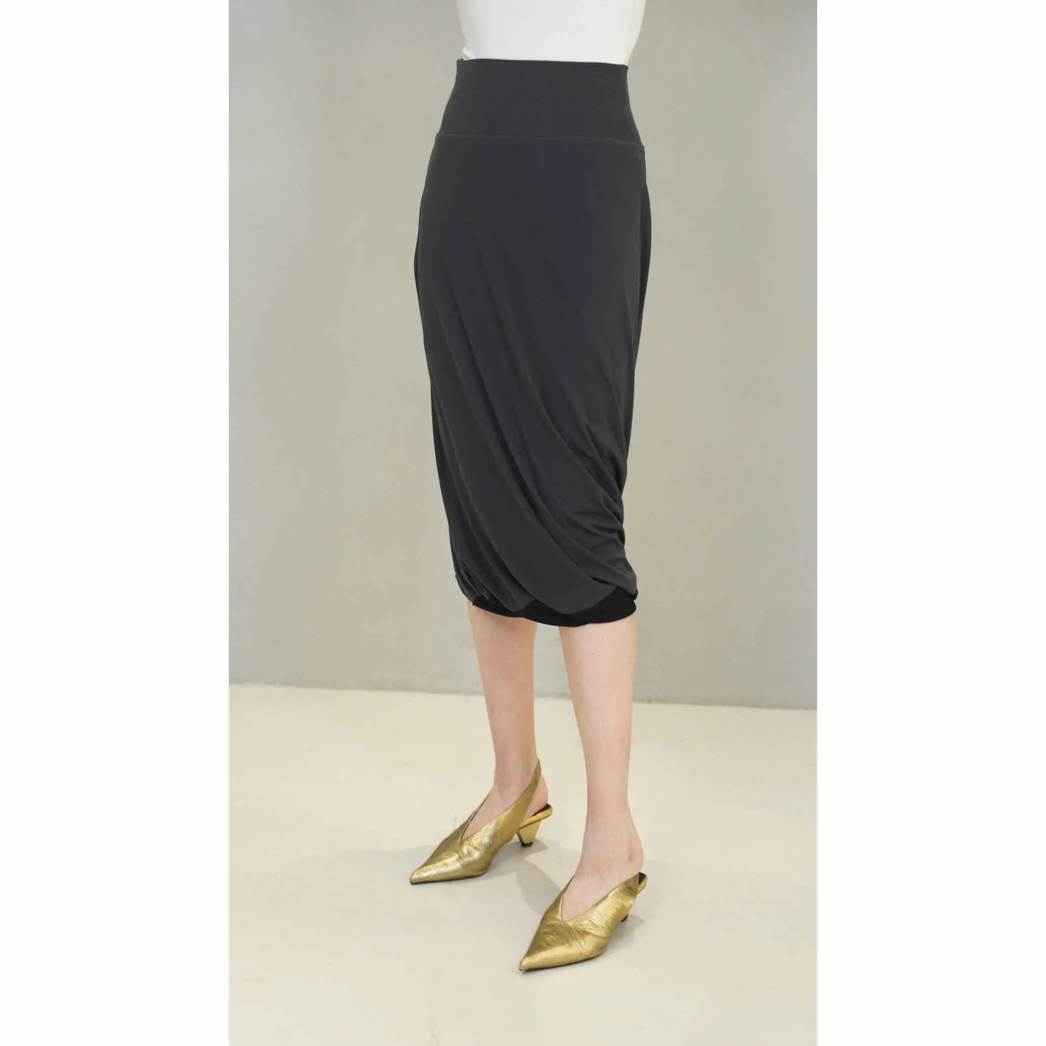 

Простая юбка-бутон для женщин без пояса из хлопкового материала для девочек, модная, весна-лето-осень