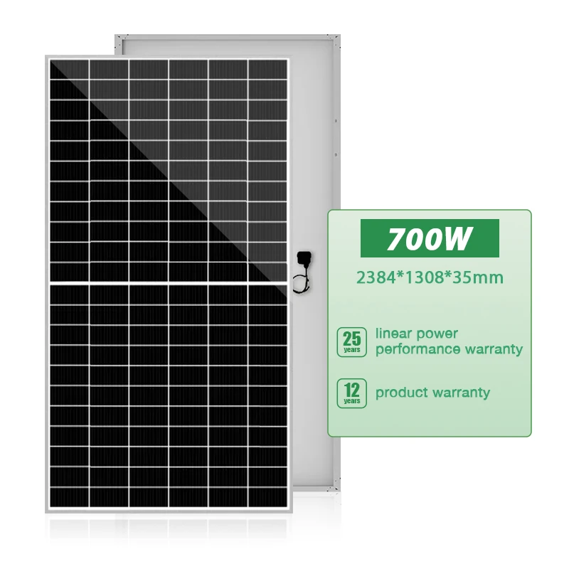 Solar Power Panel，700W 132 Cells Monocrystalline，PV Module，Efficiency Long Warranty，Home Solar Energy System Roof Installation