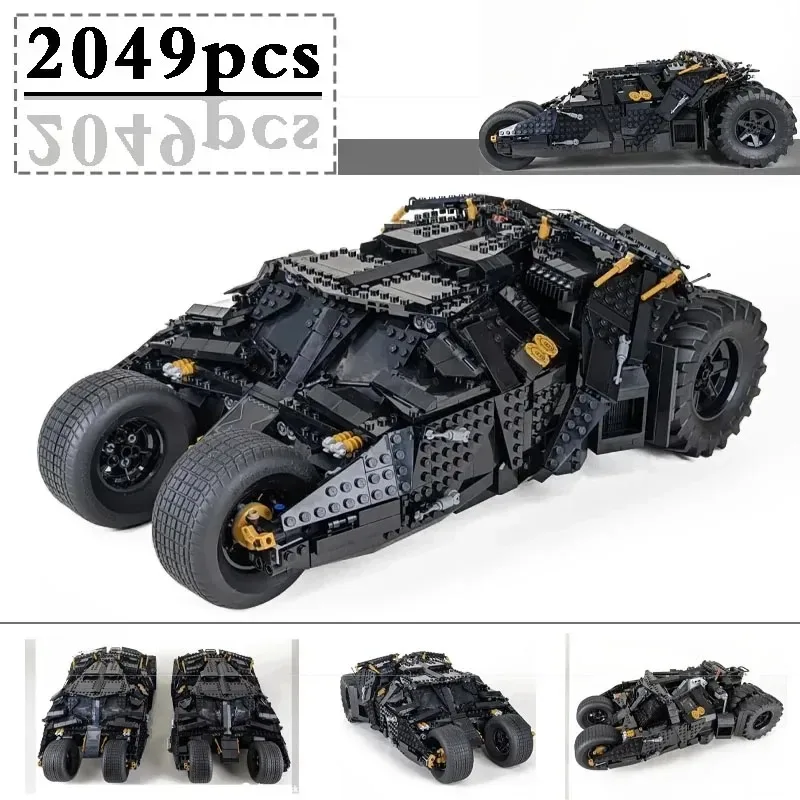 2049 PCS Tumbler Nero Auto Sportiva Compatibile 76240 76023 83663 Building Blocks Mattoni Giocattolo Di Compleanno Regalo Di Natale