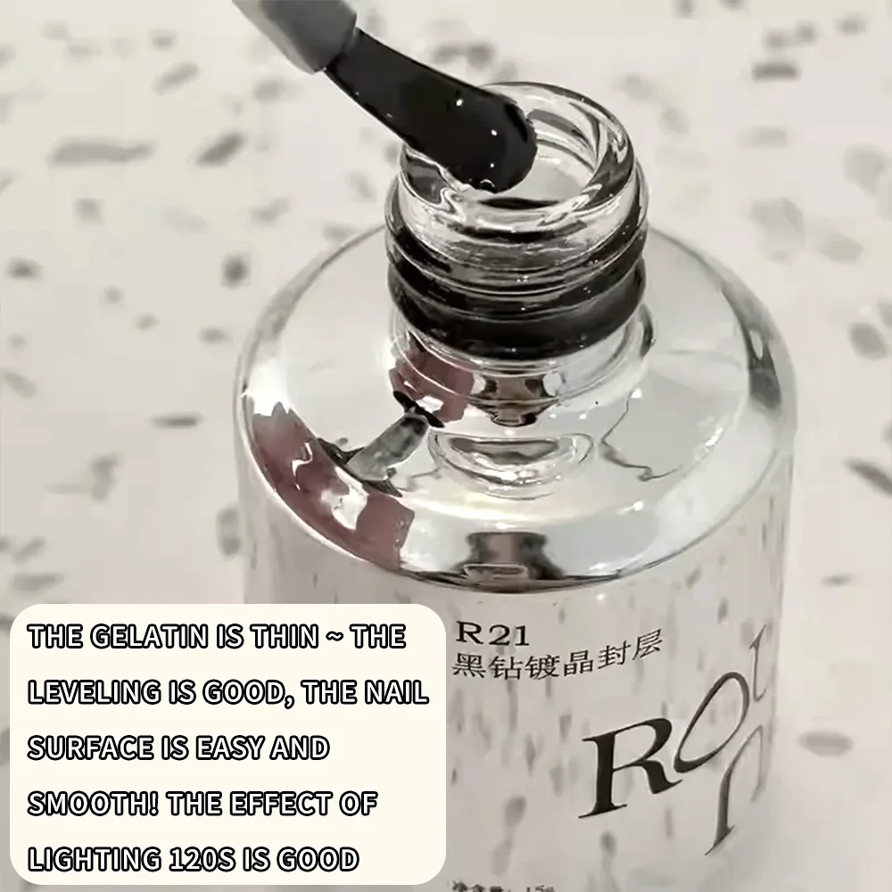 카니우 15ml 탑 코트 & 베이스 젤 네일 폴리쉬 투명 네일 연장 강화제 네일 글루 젤 쏙 오프 UV 젤 매니큐어 용품