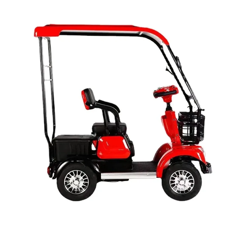 800W 60V Customizable Adult Four Wheel Electric Four Wheeler Leisure Four-wheeled Car With Cabin OEM