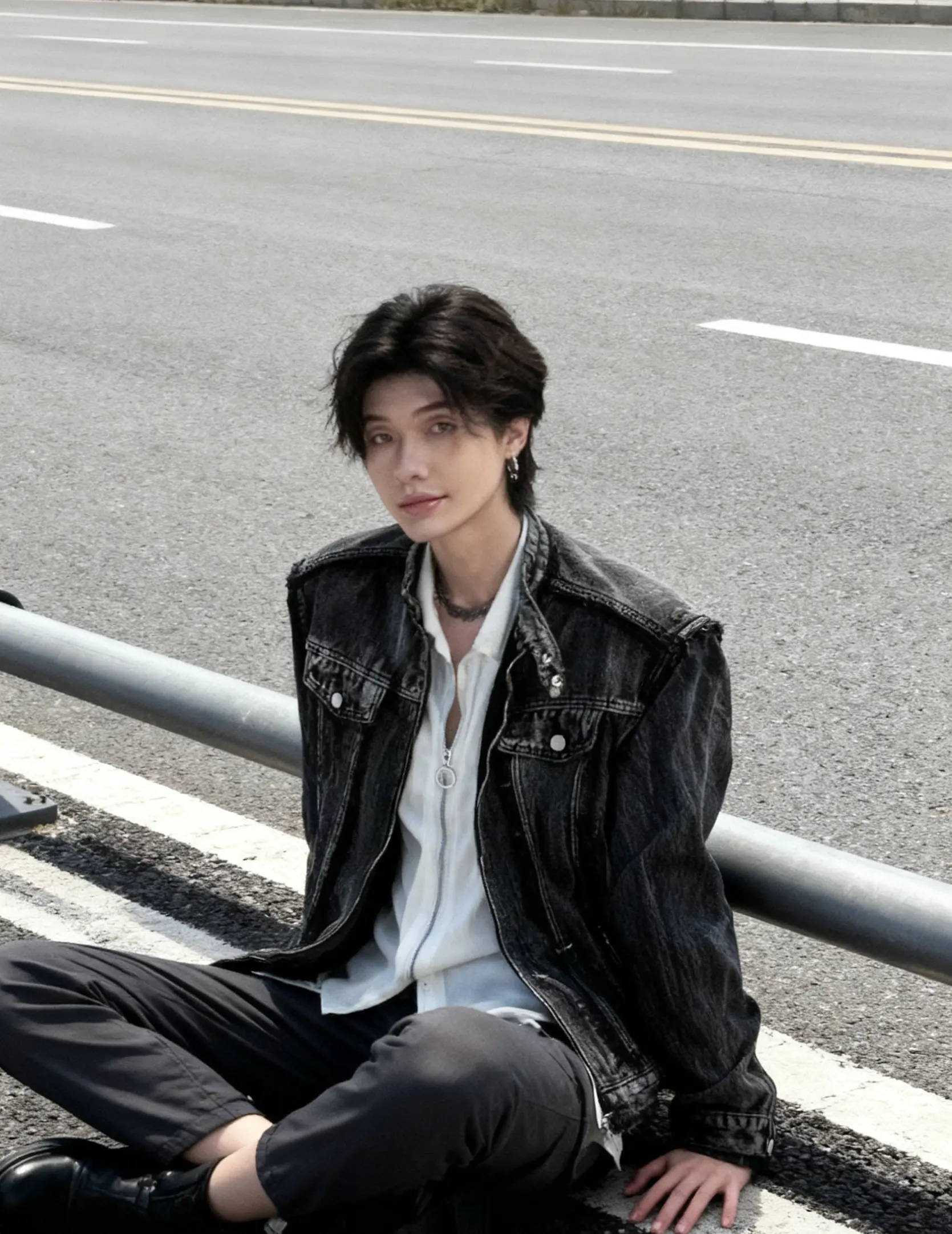 

Байкерские куртки Женская куртка Эмо кожа Твидовый плиссированный сексуальный минималистичный городский офис Влагоотводящий для кожи Хэллоуин Темный