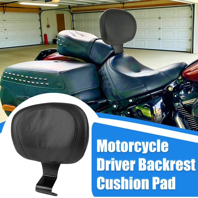 Motorcycle Rear Backrest For Honda VTX 1800 VTX1800 Accessories Driver Rear Backrest Cushion PU Leather Seat Backrests view 2