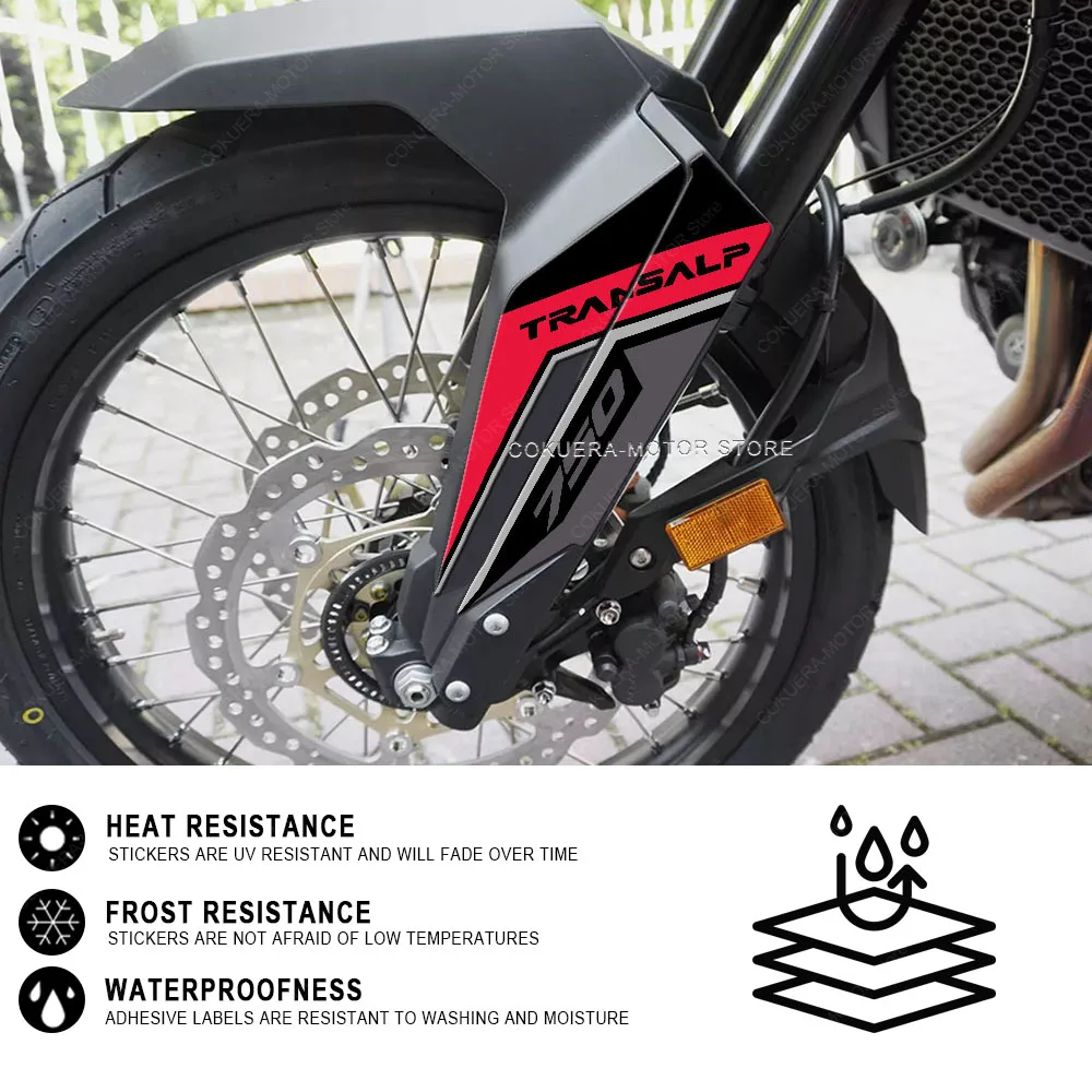 For XL750 Transalp 750 2023 Epoxy Resin Stickers Motocycle Tank 3D Sticker Anti Slip Protection Stickers Kit