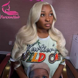 Body Wave White 13X6 HD Platinum Ash Blonde 613 Colored Lace Front Wig 13X4 #60 Lace Frontal Wigs For Women Human Hair