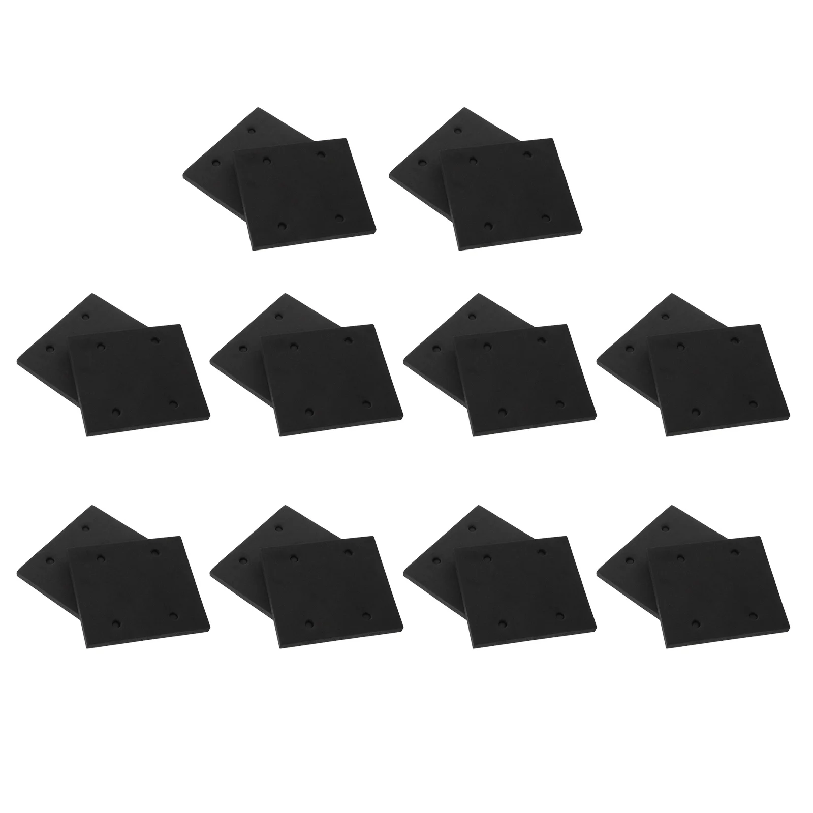 20pcs Self-Adhesive Rectangle Sander Sponge Pad Replacement Durable Lightweight Sanding Accessory Vibration Absorption Rectangle