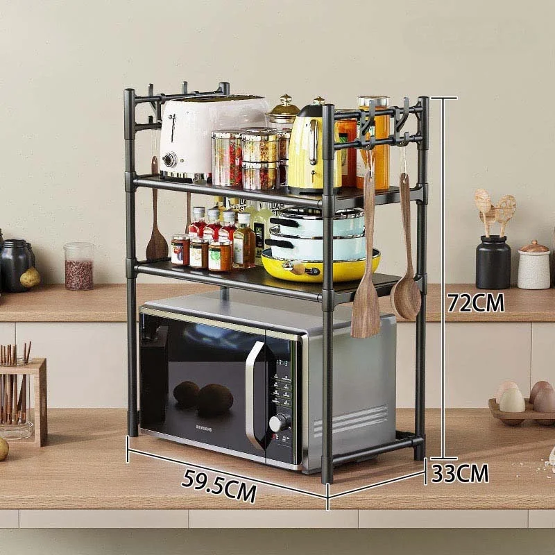 Modern design multi-level kitchen storage rack for seasoning in family microwave bathroom hotel