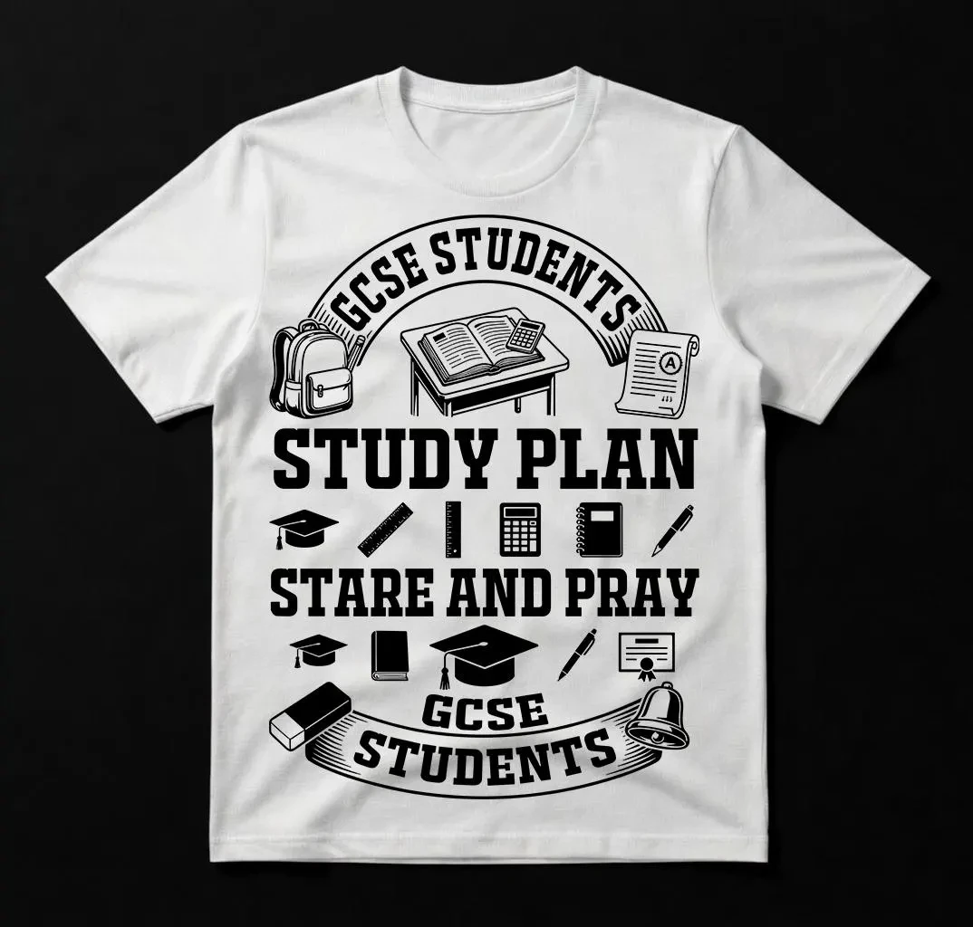 GCSE Student T-shirt, Study Plan 