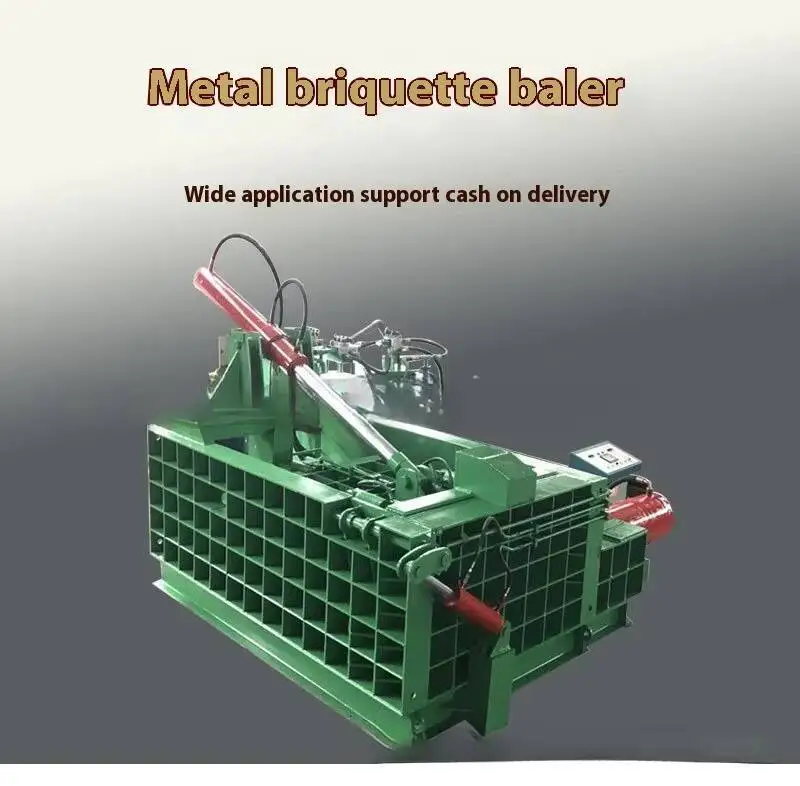 Fully Automatic Iron Scrap 125 Ton Waste Metal Horizontal Rebar Color Steel Tile Packing Baler