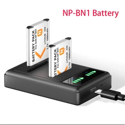 NP-BN1 NPBN1 Camera Battery For SONY DSC WX5 TX9 T99 TX7 TX5 W390 W380 W350 W320 W360 QX100 3.7V 1000amh BN1 Charger Batteries
